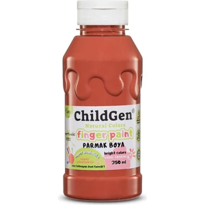 Childgen Süper Yıkanabilir Parmak Boya 350ML - Kahverengi
