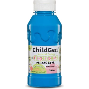 Childgen Süper Yıkanabilir Parmak Boya 350ML - Mavi