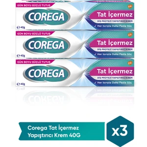 Diş Protezi Yapıştırıcı Krem Tat Içermez 40 gr 3 Adet