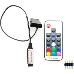 Bilgisayar Fanı Aydınlatma Efekti Kontrol Cihazı, 5V 3-PIN/12V 4-Pin Rgb Fan Ekipmanları Tel Kontrolü/uzaktan Kumanda ile Açma/kapama (Yurt Dışından)