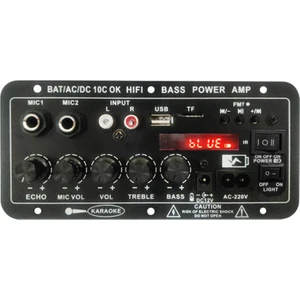 Bluetooth Ses Amplifikatörü 30-120W Subwoofer Çift Mikrofon Amp Modülü Hoparlör Için Ekranlı 12/24V/220V, Ab Tak (Yurt Dışından)