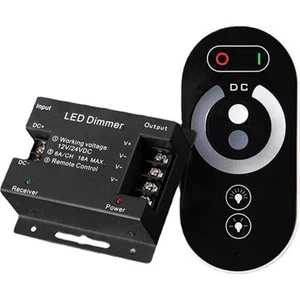 Taşınabilir LED Dokunmatik Karartma Denetleyicisi 6 Tuşlar Rf Kablosuz Uzaktan Kumanda LED Tek Renkli Şerit Işık Dimmer 12-24V 18A (Yurt Dışından)