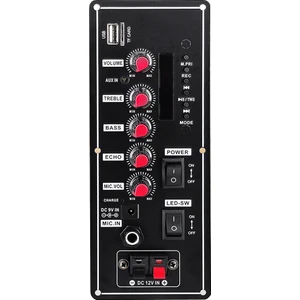 7.4V Amplifikatör Kurulu Kare Dans 2X10W Hoparlör Amplifikatör Desteği Bluetooth Aux U-Disk 5-8 Inç Hoparlör Dıy Ev Sineması (Yurt Dışından)