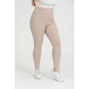 Kadın Büyük Beden Yüksek Bel Toparlayıcı Şardonlu Kışlık Tayt