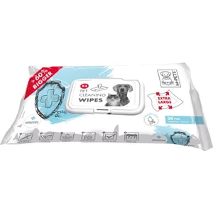 Kedi ve Köpeler Için Anti Bacteriel Extra Large Islak Mendil 30'lu