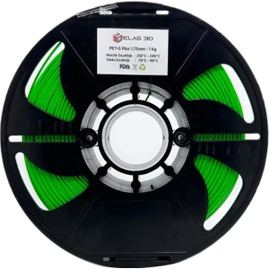 Elas 3D Elas 1.75MM Fıstık Yeşili Pet-G Plus Filament 1kg