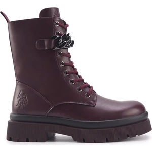 U.S. Polo Assn. Adel 3pr Bordo Kadın Rock Bot