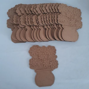 20'li Vazolu Çiçek Ahşap Oyuncak Aktivite Okul Kreş Anaokulu Etkinlik Sanat Seti