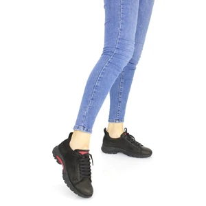 Kadın Spor Tarz  Deri Kışlık Bağcıklı Ortopedik Ayakkabı M24/KA6315