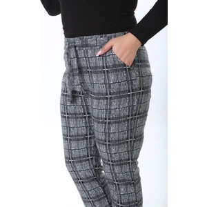 Kadınbüyük Beden Cepli Kuşaklı Jakarlı Pantolon