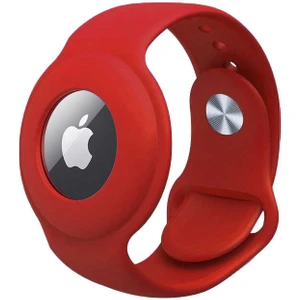 Htstore Airtag Anahtarlık Kordon-Kırmızı