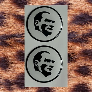 Fatih Sticker Mustafa Kemal Atatürk Damla Logo 3.5x3.5 cm 2 Adet