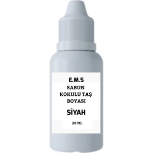 Siyah Sabun ve Kokulu Taş Boyası 20 ml Hobi Boyası