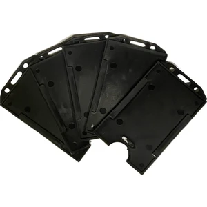 Dikey Siyah 5 Li Yaka Kartı Kılıfı Kart Koruyucu Yaka Kartlığı