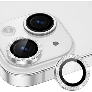 iPhone 15 Uyumlu 9h Temperli Cam Halka Kamera Lens Koruyucu