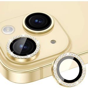 iPhone 15 Uyumlu 9h Temperli Cam Halka Kamera Lens Koruyucu