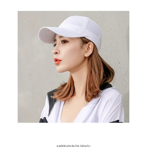 Kardelen Butik Denizli Çabuk Kuruyan,fileli,micro Unisex Güneş Şapkası ( Golf,tenis,koşu,yürüyüş ve Kamp Şapkası ) Beyaz