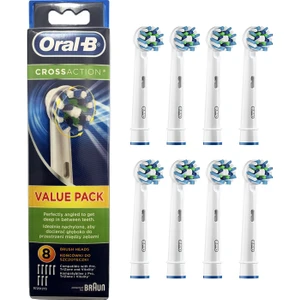 Cross Action Value Pack Diş Fırçası Yedek Fırça Kafaları  8 Sayı (Yurt Dışından)
