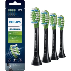 Orijinal Philips Sonicare W3 Yedek Diş Fırçası Başlıkları Için, HX9064/95, Siyah, 4'lü Paket (Yurt Dışından)