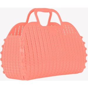 221026 Salmon Pink Katlanabilir Plaj Çantası