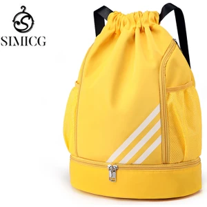 Handsome Guy Ayakkabı Bölmeli Moda Omuz Çantası Büyük Kapasiteli Basketbol Çantası (Yurt Dışından)