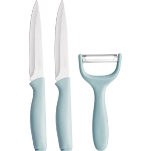 Logocity 3'lü Soyacaklı Bıçak Seti Mavi