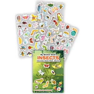 Mert Bebek My Sticker Book '' Insects'' , Tükenmeyen Sticker Kitabı Böcekler