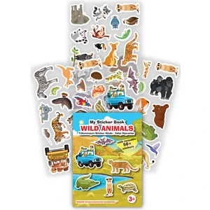 Mert Bebek My Sticker Book '' Wıld Anımals'' , Tükenmeyen Sticker Kitabı Vahşi Hayvanlar