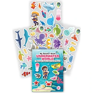 Mert Bebek My Sticker Book '' Underwater World'' , Tükenmeyen Sticker Kitabı  Su Altı Dünyası