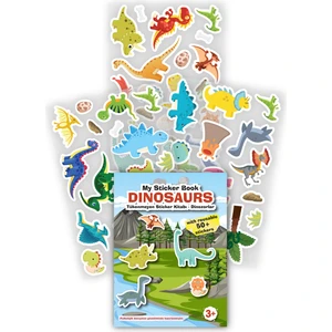 Mert Bebek My Sticker Book '' Dınosaurs'' , Tükenmeyen Sticker Kitabı Dinazorlar