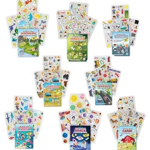 Mert Bebek My Sticker Book 8’li Set - Tekrar Kullanılabilir Sticker Kitabı - Tükenmeyen Sticker Kitabı