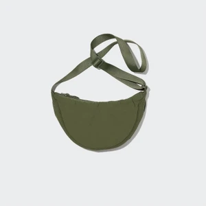 Round Mini Mat Biye Detaylı Kadın Omuz Çantası - Zeytin Yeşili (Yurt Dışından)