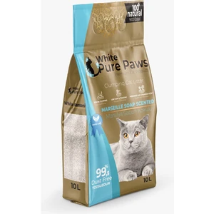 Pure Paws Ince Taneli Marsilya Sabunu Kokulu Bentonit Kedi Kumu 10 Lt