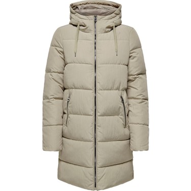Only Kapüşonlu Şişme Bej Kadın Mont 15205369 Fiyatı