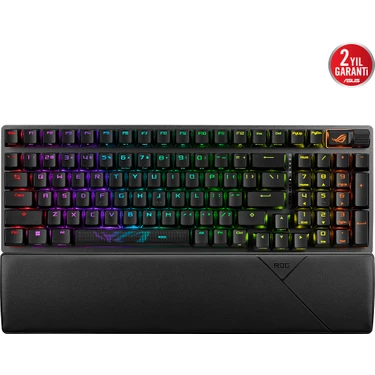 Asus ROG STRIX SCOPE II 96 Wireless Q TR Oyuncu Klavyesi 3 Farklı Bağlantı (2.4GHz RF, BT, Kablolu)