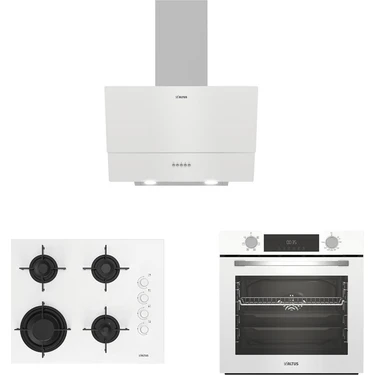 Altus Ala 322 W Beyaz Ankastre Set Fırın 189 Dw Ocak 535 W Davlumbaz A Enerji Sınıfı ile Şık