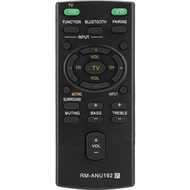 -ANU192 Ses Çubuğu Için Bluetooth Hoparlör Uzaktan Kumandası SACT60BT -WCT60 SSWCT60 HT-CT60BT