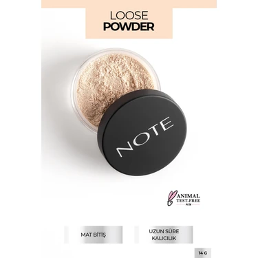 Note Cosmetics NOTE 02 Light Beige Loose Powder Matlaştırıcı Toz Pudra 14 g Tüm Cilt Tipleri İçin