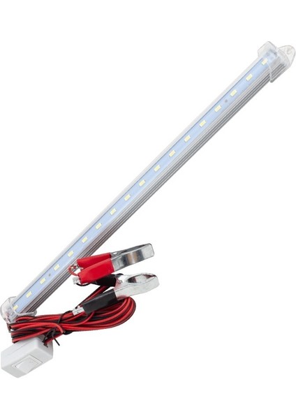 SM-2100 Şeffaf 12 V-30 cm -5 W Seyyar Şerit LED Çubuk Beyaz 1 M