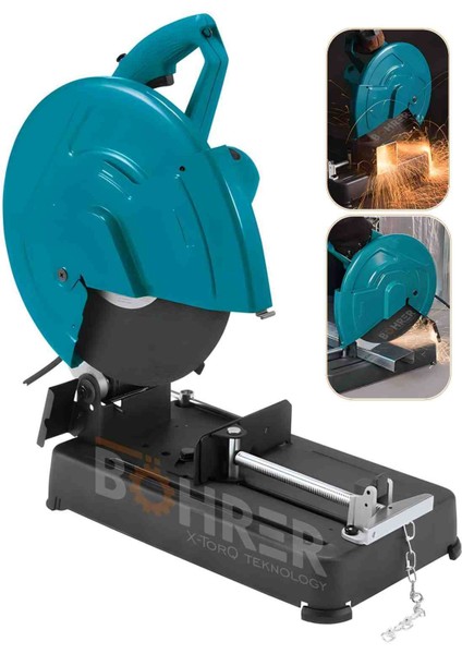 Elektrikli 3200 Watt, Metal Demir Sac Aleminyum Kesme Doğrama Makinesi