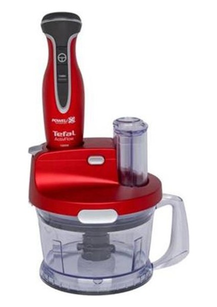 Powelix Activflow Pro 1000W Turbo Fonksiyonlu 1500ML Kıyma Kapasiteli Paslanmaz Çelik Blender Seti Kırmızı,Luciole Lambader Hediye