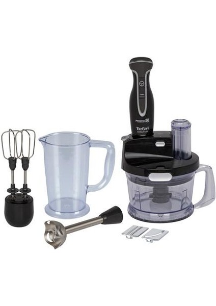 Powelix Activflow Pro 1000W Turbo Fonksiyonlu 1500ML Kıyma Kapasiteli Paslanmaz Çelik Blender Seti Siyah, Luciole Lambader Hediye