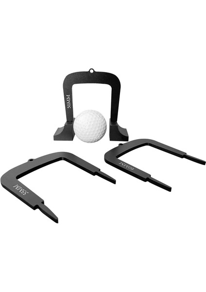 3 Parça Golf Vuruş Kapıları Metal Atıcı Kale Tabanlı Uygulama Malzemeleri 2 Taban (Yurt Dışından)