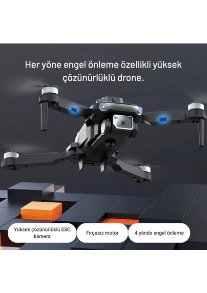 S150 Drone Çift Kameralı 1080P Hd 5g Wı-Fı Engelden Kaçınma Hareketli Kamera