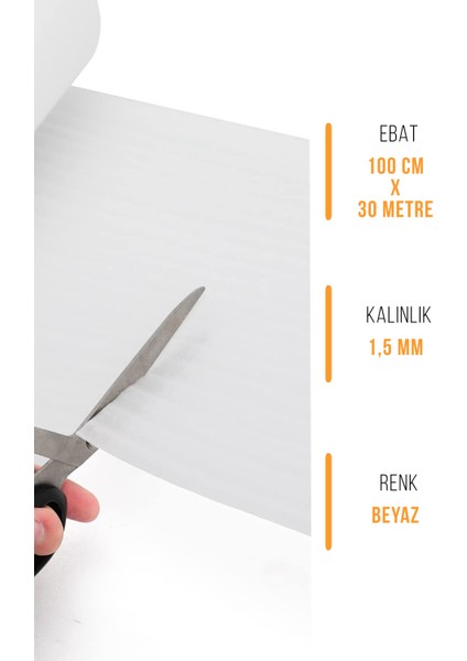 30 Metre x 100 cm Rulo Şilte Porselen Tabak Bardak Eşya Sarma Koruma Taşınma Paketleme Köpüğü fiyatları