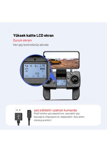 S135 Pro Gps Drone 2k Hd 5g Wı-Fı Lazer Engelden Kaçınma Çift Kameralı Beni Takip Et Modu