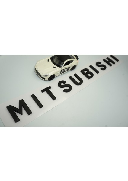 Mitsubishi Ön Kaput ve Bagaj 3m 3D Abs Siyah Yazı Logo