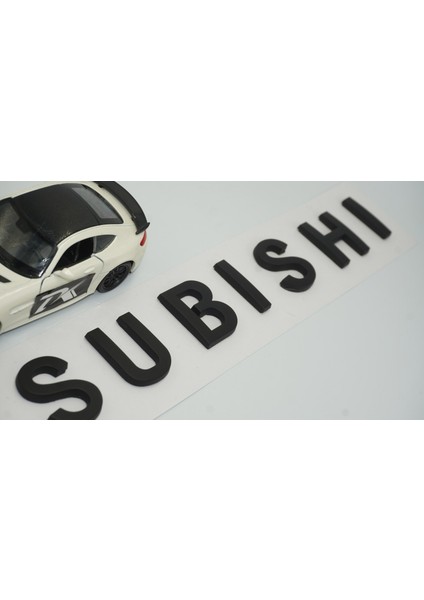 Mitsubishi Ön Kaput ve Bagaj 3m 3D Abs Siyah Yazı Logo