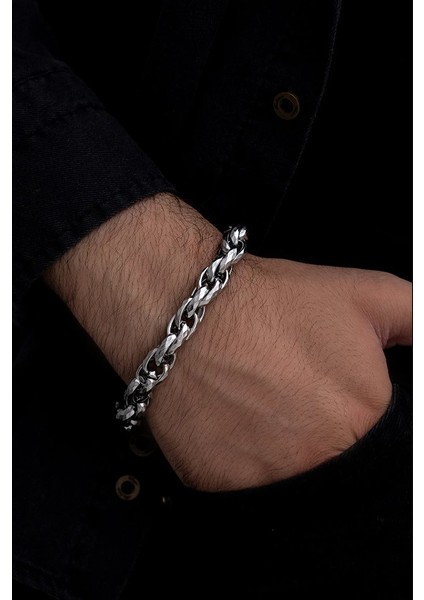 Sarmal Model Çelik Bileklik
