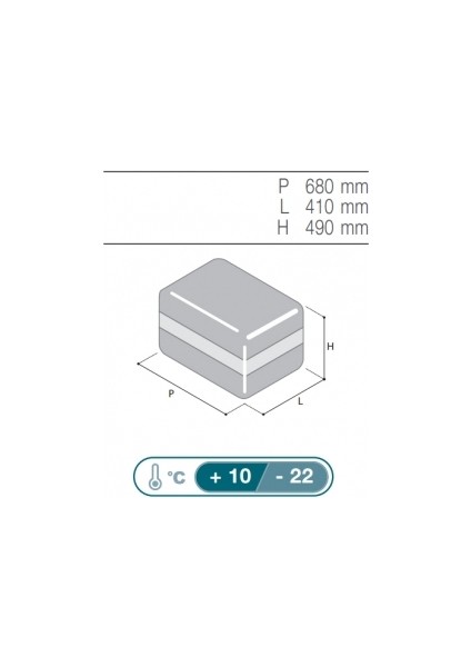 Vitrifrigo Portatif Buzdolabı-Dondurucu. Model VF55P 55 Litre